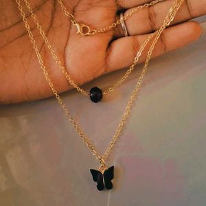 Layered Butterfly Necklace