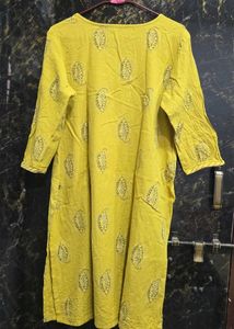 Printed Button Kurta