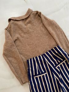 Zara polo top &amp; KoreanHighwaist pants COMBO S