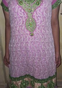 PINK KURTI FOR FESTIVE WEAR