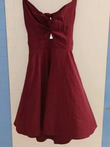 Maroon Mini Dress