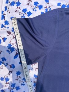 🇰🇷 Korean Imported Navy Blue Shirt – Premium