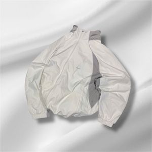 Nike White Windbreaker Jacket