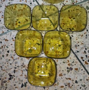 Design Mustard Yellow Jug With 6 Glasses