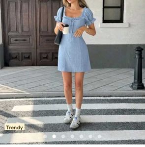 Cute Blue Mini Dress