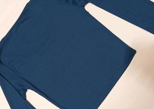 Navy Blue Bodyfitted Top