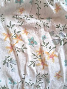 White Floral Printed Zudio Frock