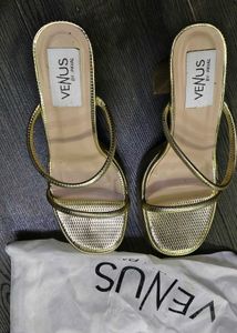 Gold Platform Heels
