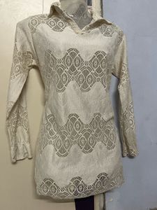 Pintrest Lace Tunic Top