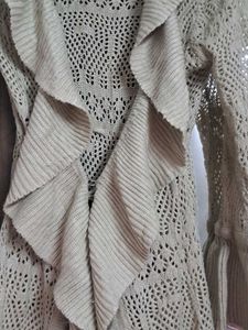 NEW Imported Crochet Waterfall Long Shrug
