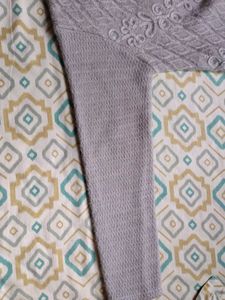Vintage Gray Floral Cardigan