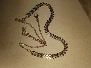 Gold plated leaf Chain