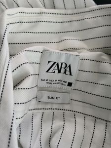 Zara White Stripe Shirt (Men&#39;s)