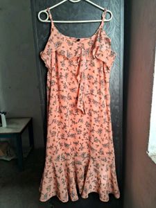 Floral Print Layered Dress