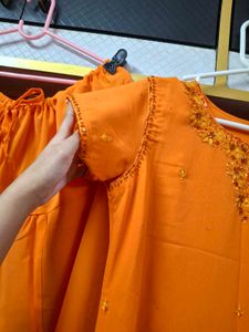 Orange Salwar Kameez Suit