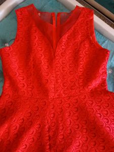 💅Sweetheart Red Fit&amp;Flare Net Dress💅