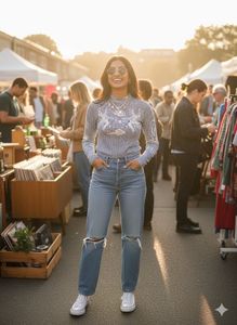 ⚡️BAROQUE GRIT!Twotwinstyle Mythical Neck Top🐺✨