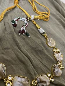 Pearl &amp; Gold Accent Necklace