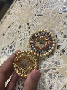 Pearl &amp; Embellished Statement Earrings