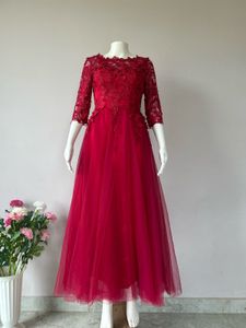Luxury Red Lace Gown