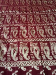 Cotton Saree Maroon