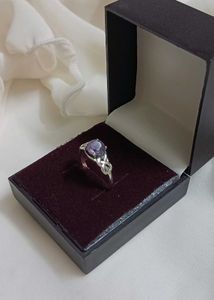Pure silver Amethyst Ring