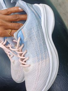 Light Pink &amp; Blue Running Shoes