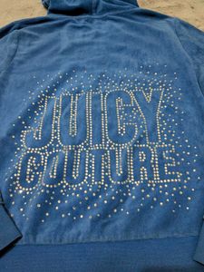 🔥🫦Y2K Juicy couture  Velour Zip-Up Hood💅