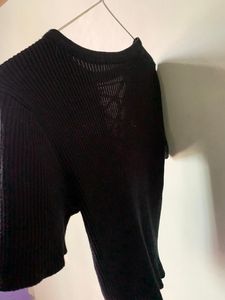 Ribbed Tie Up Top