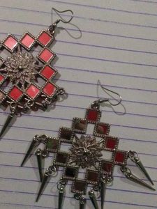 Black Metal Earrings