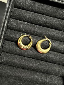 Gold Star Hoop Earrings