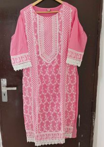 New Unused PureCotton Full Embroidery Suit