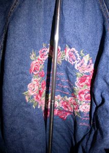 Vintage Denim Embroidered Jacket