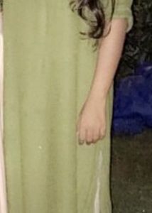 Olive Green Linen Tunic Dress