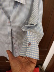 Checked Shirt 3/4 sleeve