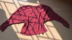 Maroon Knit Sweater