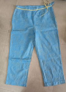 Embroided Cotton Pant For Women