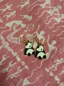 Cute Panda Dangle Earrings