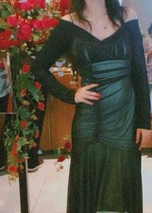 Stunningly sexy Assymetrical length glittery bodyc