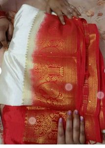 Laal Paad Bengali Saree 1