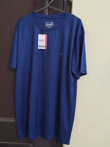 Gym Tshirt For Women In Navy Blue Colour