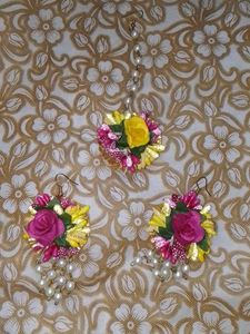 Floral Jewelry Set For Haldi Function 😍💛