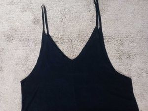 Sleeveless Black Tank Top
