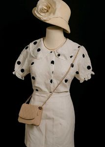 Vintage Polka Dot Top &amp; Skirt Set🍒
