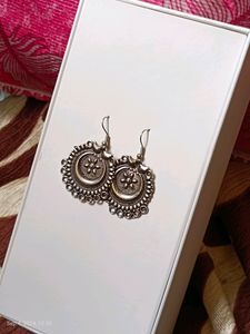 Oxidised Studs And Earrings Combo