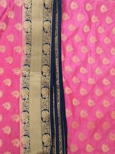 Pink Banarasi Silk Saree