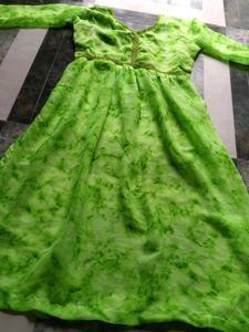 Green Stitched Sample Designer Suit