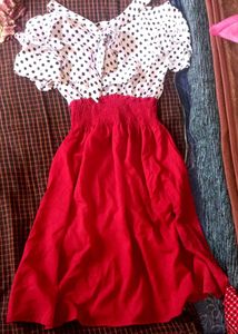 Polka Dot Red Dress
