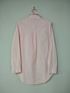 Baby pink button-down shirt