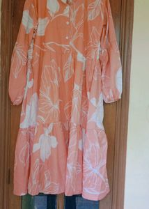 Peach Floral Top